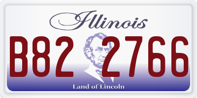 IL license plate B822766