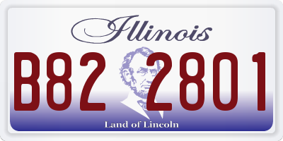 IL license plate B822801