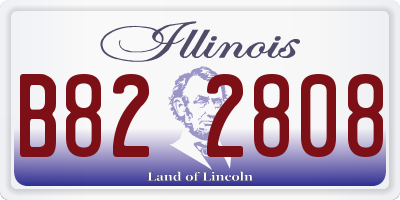 IL license plate B822808