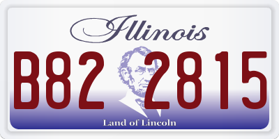 IL license plate B822815