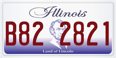 IL license plate B822821