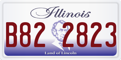 IL license plate B822823