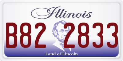 IL license plate B822833