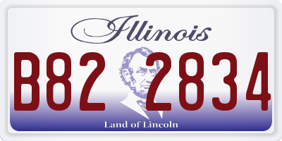 IL license plate B822834