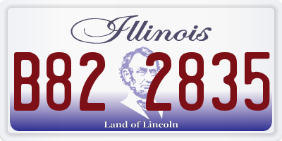 IL license plate B822835