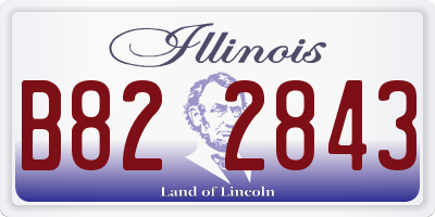 IL license plate B822843
