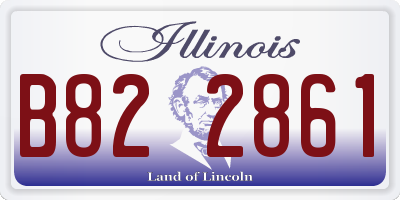 IL license plate B822861
