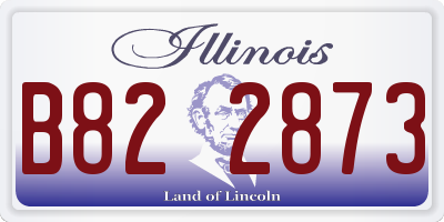 IL license plate B822873