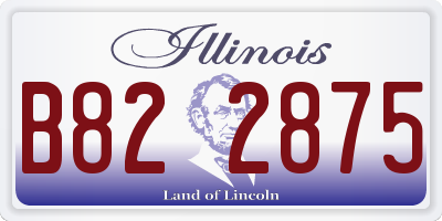 IL license plate B822875