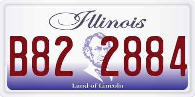 IL license plate B822884