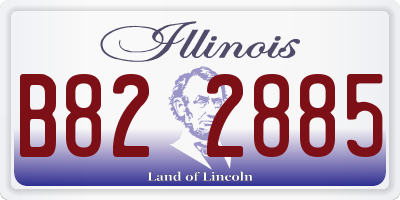 IL license plate B822885