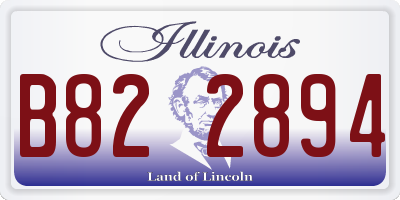 IL license plate B822894