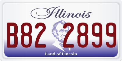 IL license plate B822899