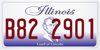 IL license plate B822901