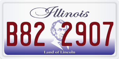 IL license plate B822907