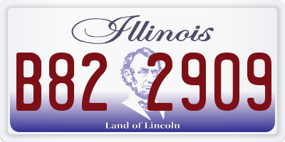 IL license plate B822909
