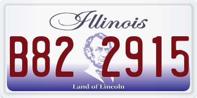 IL license plate B822915