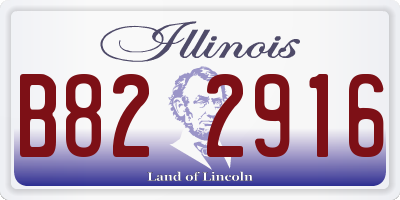 IL license plate B822916