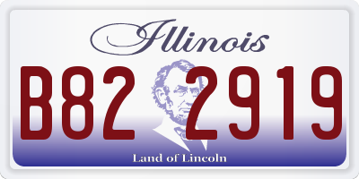 IL license plate B822919