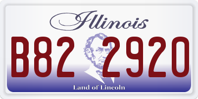 IL license plate B822920