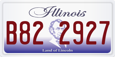 IL license plate B822927