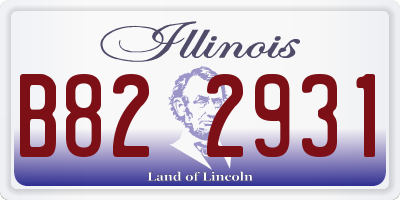 IL license plate B822931