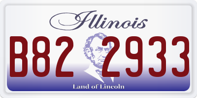 IL license plate B822933