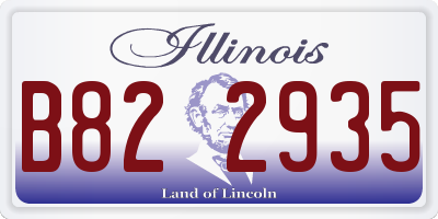 IL license plate B822935
