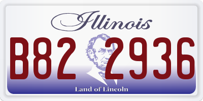 IL license plate B822936
