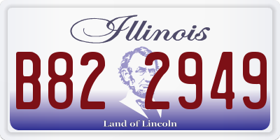 IL license plate B822949