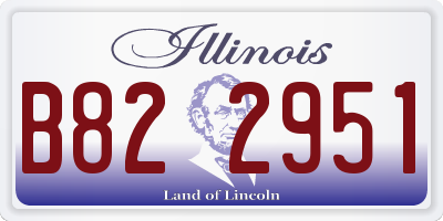 IL license plate B822951