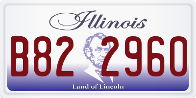 IL license plate B822960