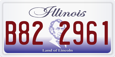 IL license plate B822961