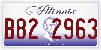 IL license plate B822963
