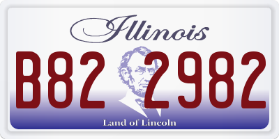 IL license plate B822982