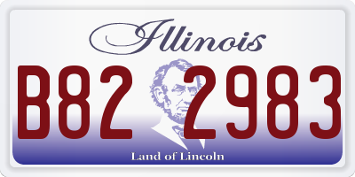 IL license plate B822983