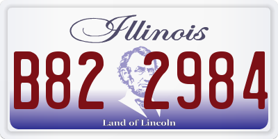 IL license plate B822984
