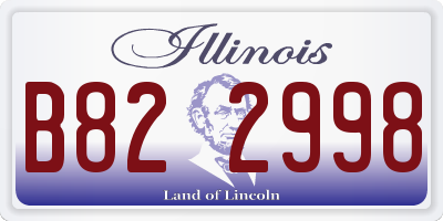 IL license plate B822998