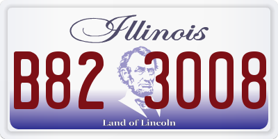 IL license plate B823008
