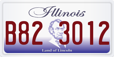 IL license plate B823012