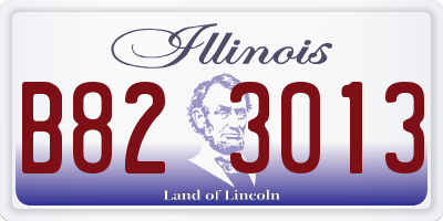 IL license plate B823013
