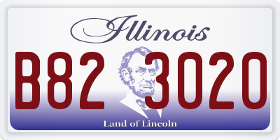 IL license plate B823020