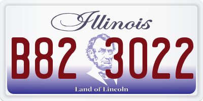 IL license plate B823022