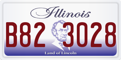 IL license plate B823028
