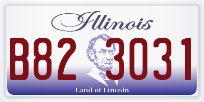 IL license plate B823031