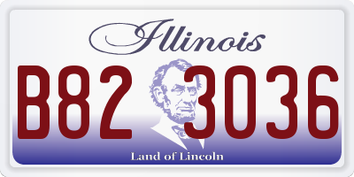 IL license plate B823036