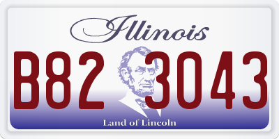 IL license plate B823043