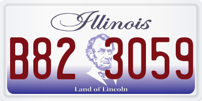 IL license plate B823059