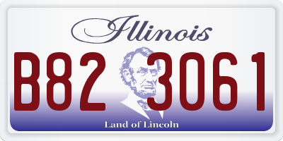 IL license plate B823061