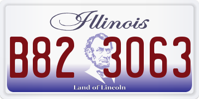 IL license plate B823063